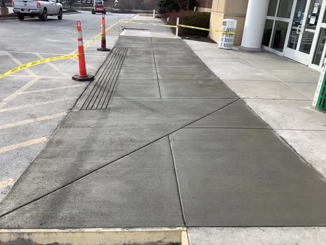 Concrete Repair on a commercial lot in Independence, MO