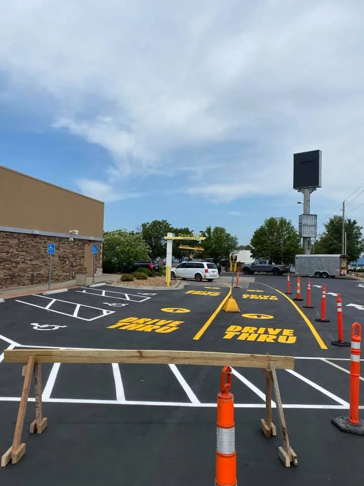 Commercial line striping & marking work in the Kansas City metro