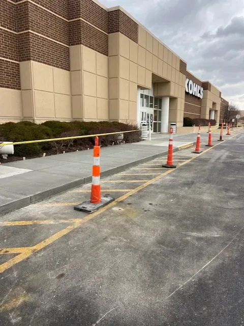 New Concrete Paving on a commercial lot in Independence, MO